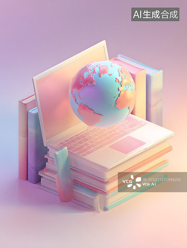 【AI数字艺术】在线教育图片素材