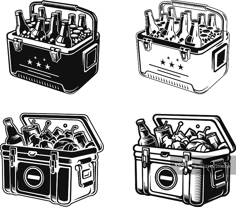 派对冷却器图形冰箱冷却器图片素材