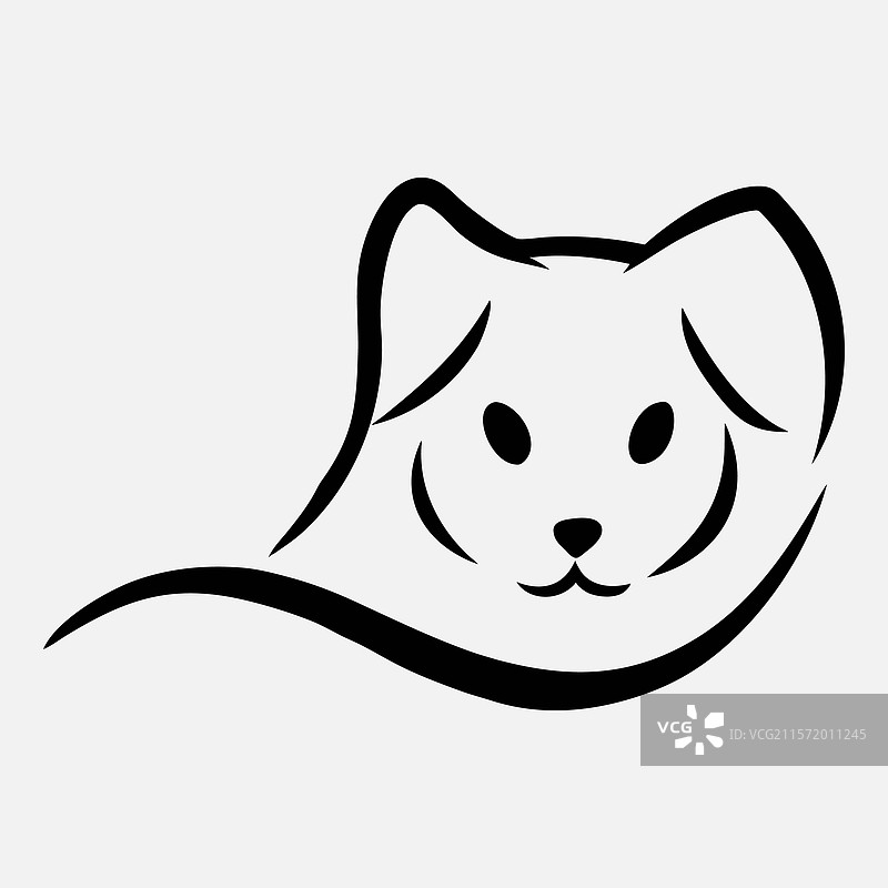 现代狐狸标志概念图片素材