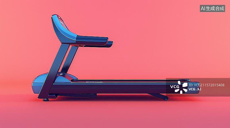 【AI数字艺术】现代简约跑步机   健身器材图片素材