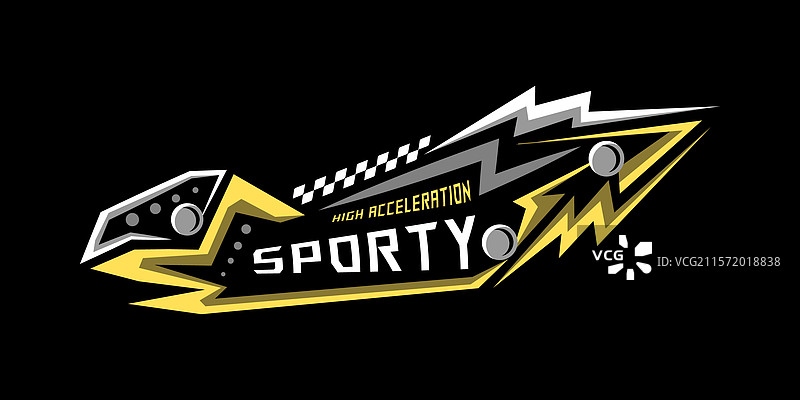 汽车贴纸抽象风格设计图片素材