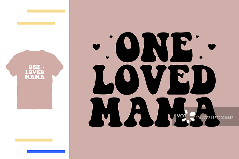 一个爱的妈妈T恤设计图片素材