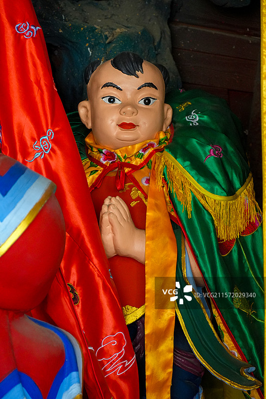 山西省吕梁市柳林县，香严寺大雄宝殿图片素材