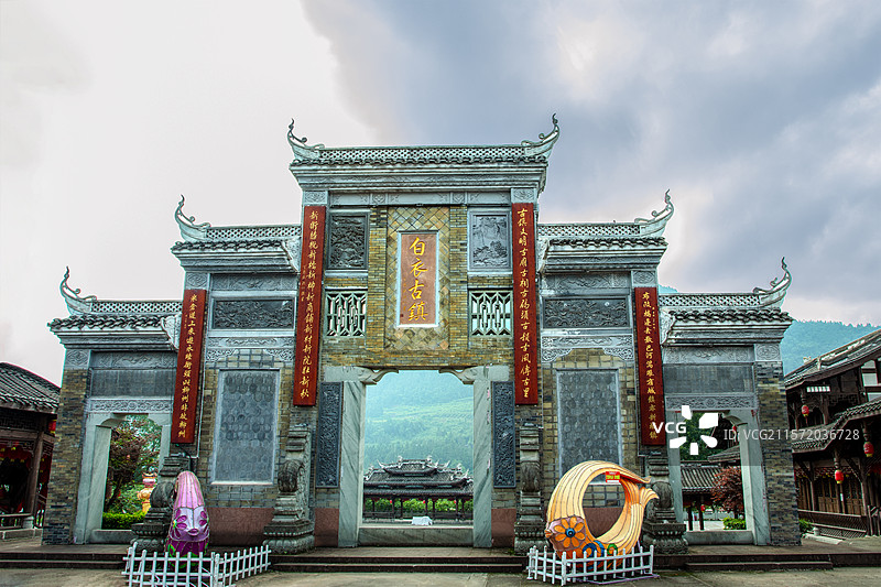 巴中市白衣古镇旅游景区图片素材