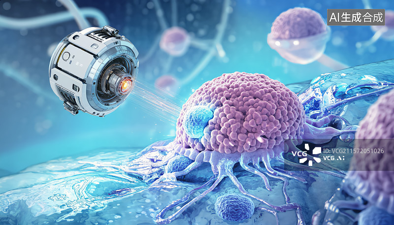 【AI数字艺术】靶向药物 纳米机器人 胶囊机器人图片素材