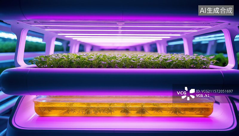 【AI数字艺术】垂直植物农业科技创新图片素材