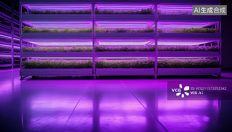 【AI数字艺术】垂直植物农业科技创新图片素材