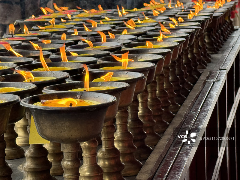 青城山老君阁香火图片素材