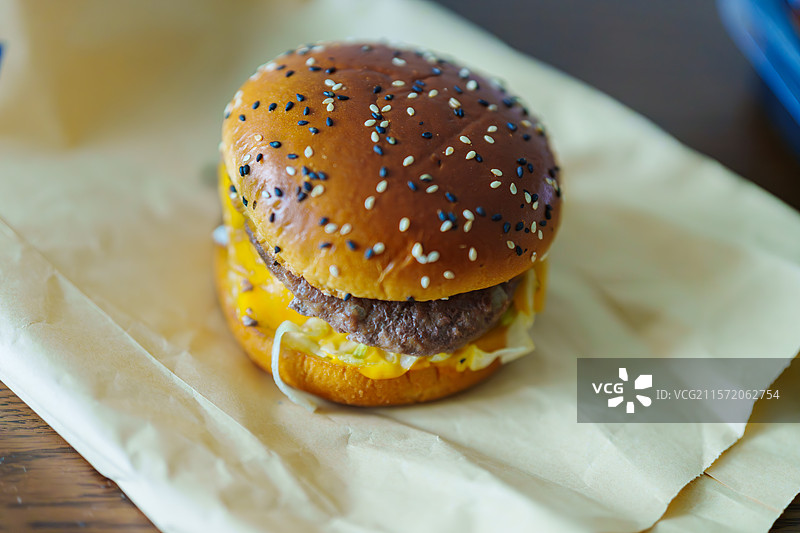 安格斯牛肉汉堡图片素材