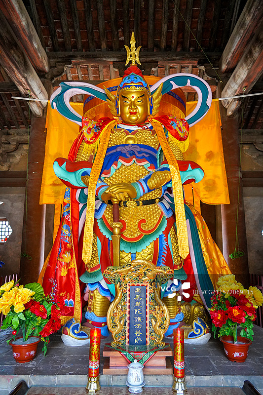 山西省吕梁市柳林县，香严寺天王殿图片素材