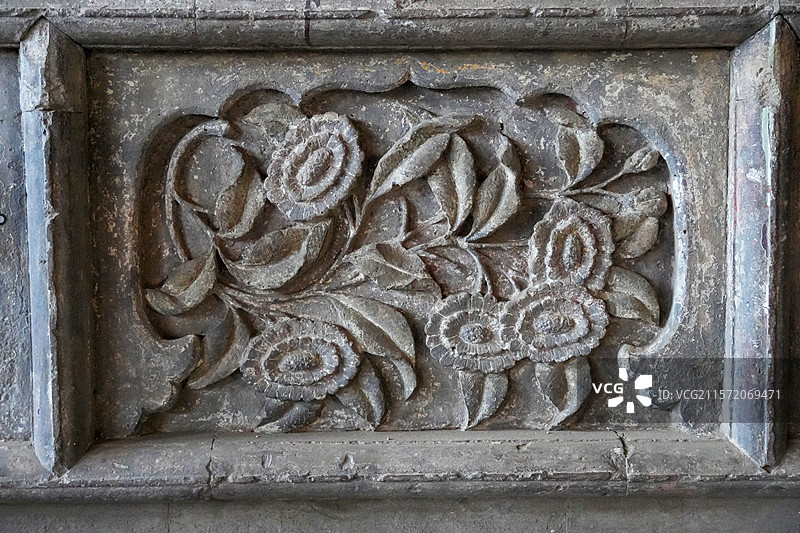 山西省吕梁市柳林县，香严寺大雄宝殿图片素材