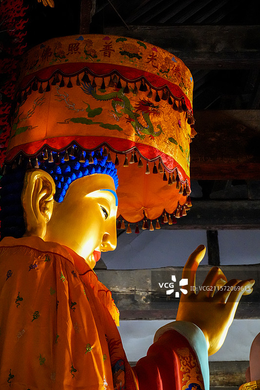 山西省吕梁市柳林县，香严寺大雄宝殿图片素材