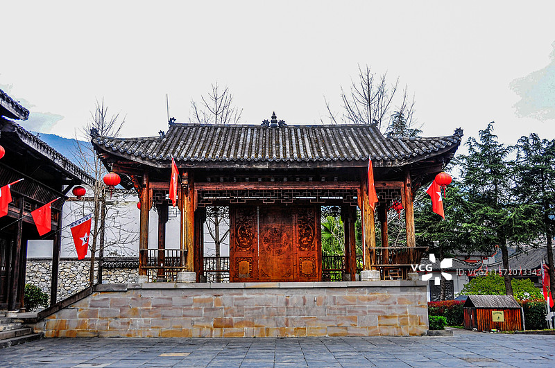 安顺场红军强渡大渡河纪念地图片素材