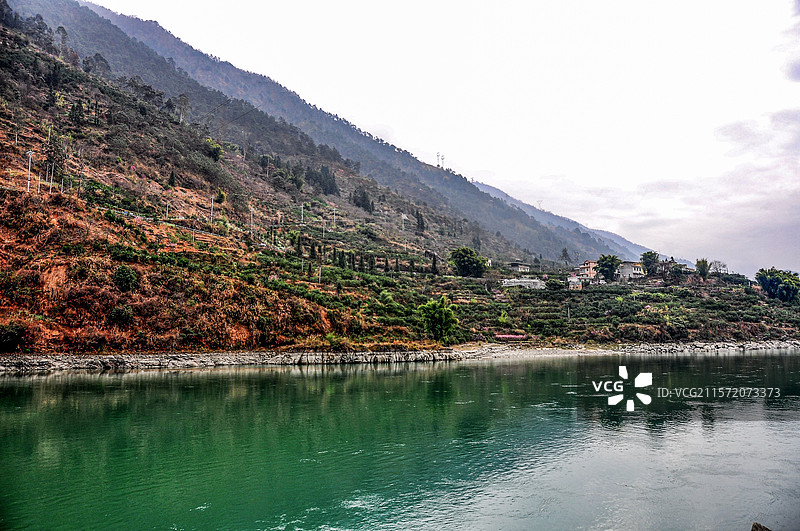 安顺场红军强渡大渡河纪念地图片素材