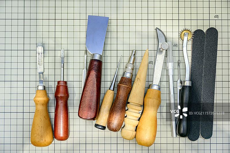皮具制作工艺及制作工具图片素材