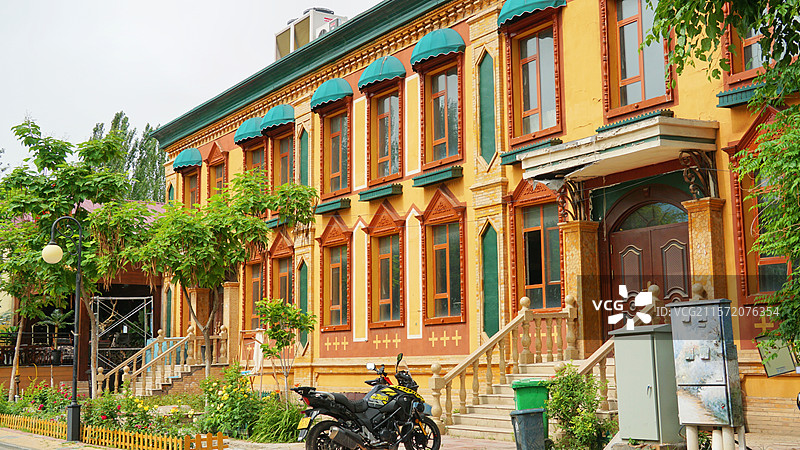 新疆伊宁多巴胺建筑图片素材