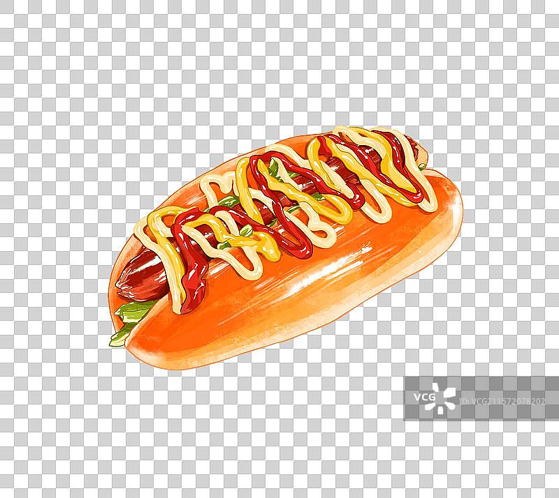 热狗面包插画免扣素材图片素材