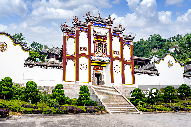 湖北秭归屈原祠图片素材