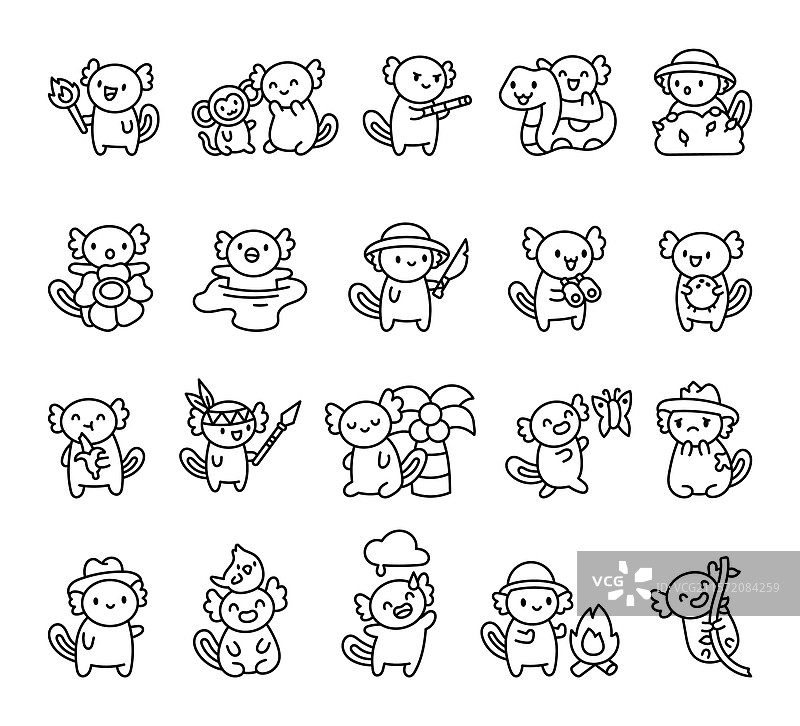 美洲大蜥蜴丛林冒险套装图片素材