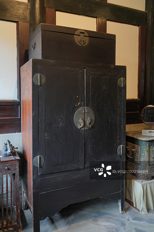 中国古代传统木质柜子图片素材