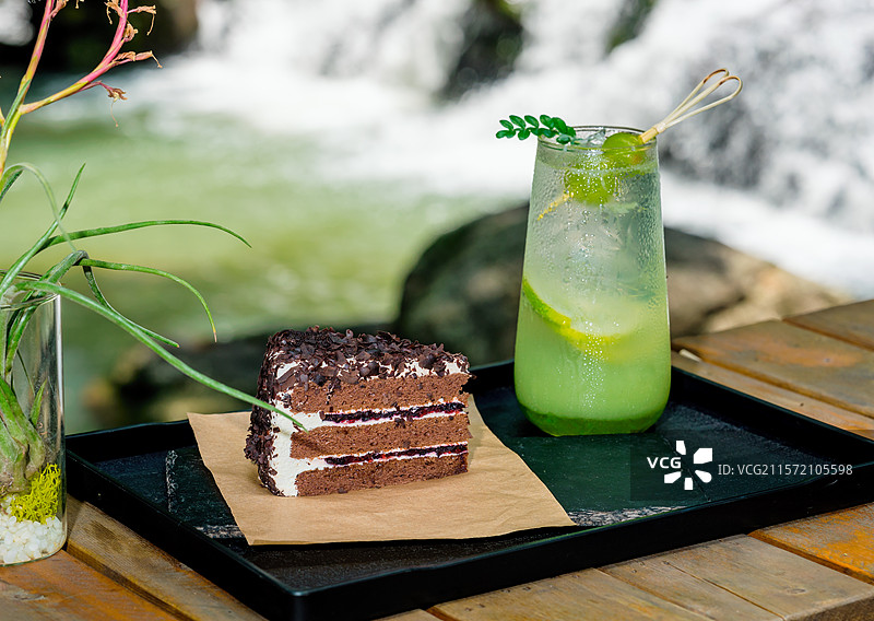 饮料和蛋糕图片素材