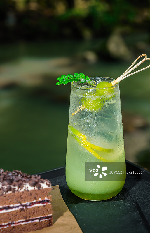 饮料和蛋糕图片素材