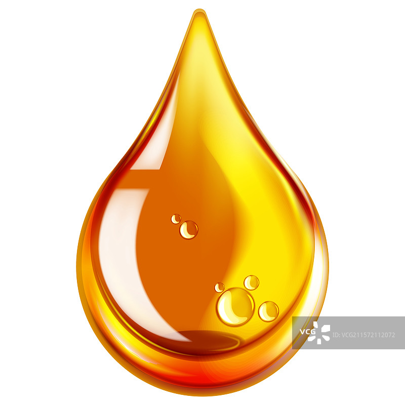 真实的油滴，内部有气泡图片素材
