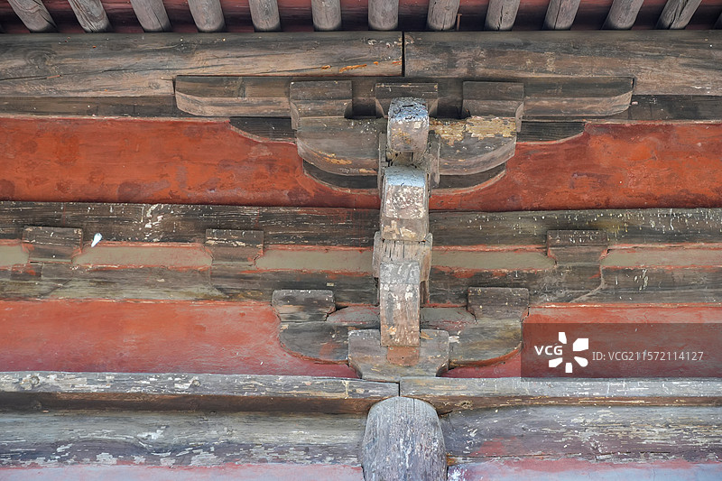 山西省吕梁市文水县则天庙，正殿图片素材