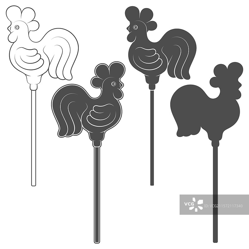 棒棒糖公鸡图片素材