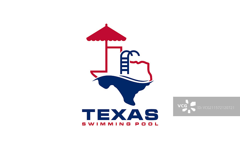 德克萨斯州游泳池标志图片素材