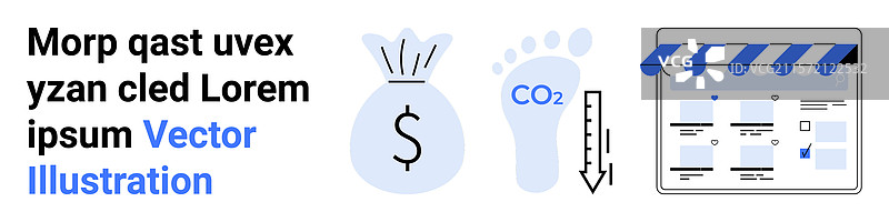 财务分析与环保商业图片素材