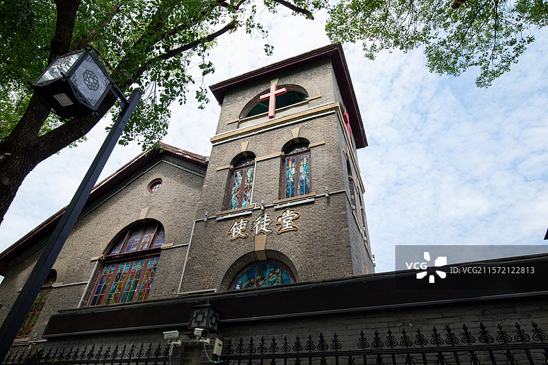 中国江苏省苏州市姑苏区 使徒堂，原为美国中华基督教会（长老会）所属教堂，本名思杜堂图片素材