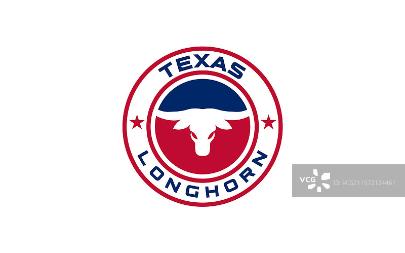 德克萨斯长角水牛公牛牛仔标志设计图片素材