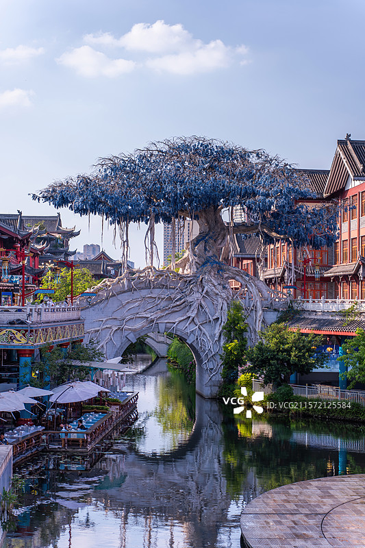 四川眉山东坡印象水街东坡水街图片素材
