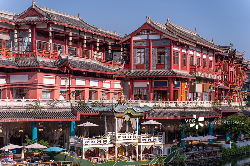 四川眉山东坡印象水街东坡水街图片素材