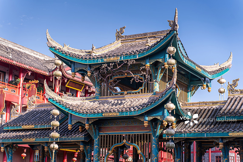 四川眉山东坡印象水街东坡水街图片素材