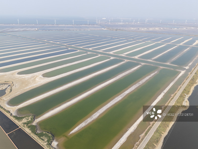 山东省潍坊市海盐湖航拍视角图片素材