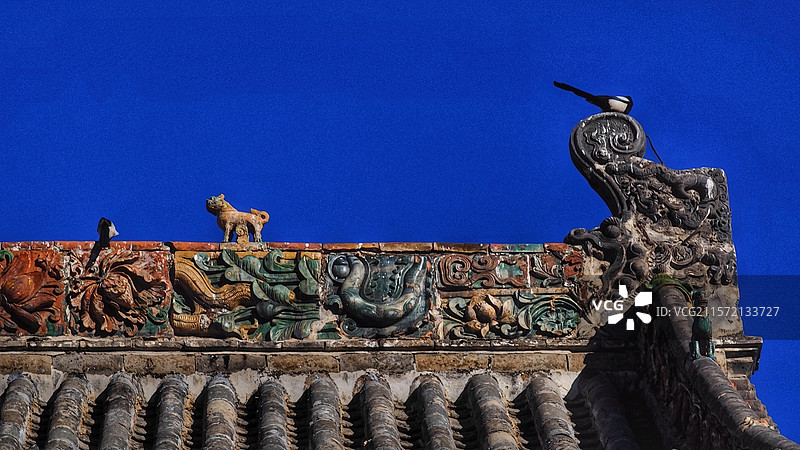 五台山碧山寺，原名普济寺，始建于北魏，是最大的十方禅寺，寺内有珍贵文物，建筑精美，免费食宿僧尼居士。图片素材