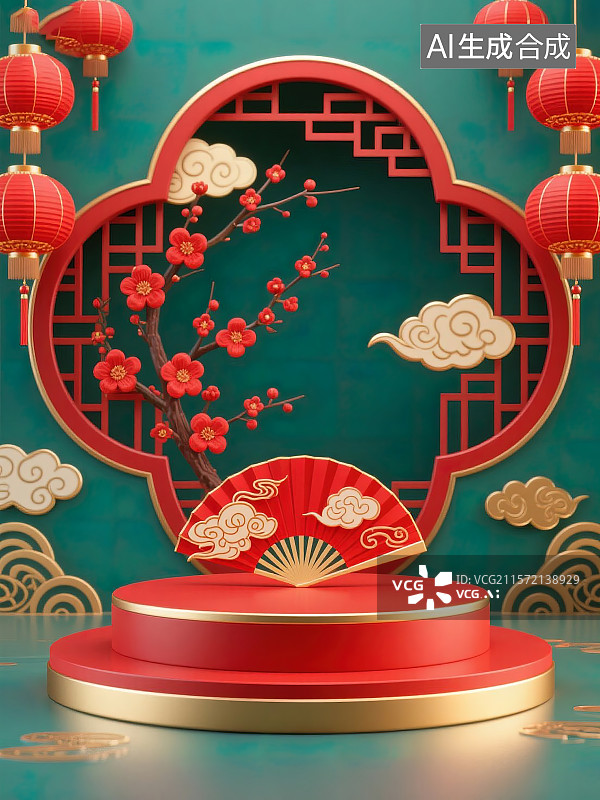 【AI数字艺术】新春国风年货节图片素材