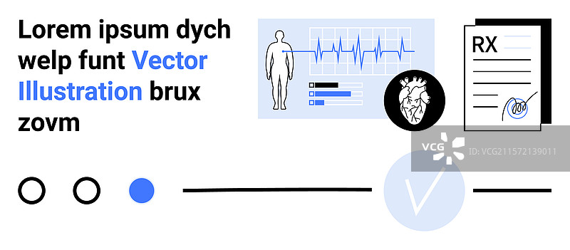 医学数据可视化，展示心电图图表图片素材