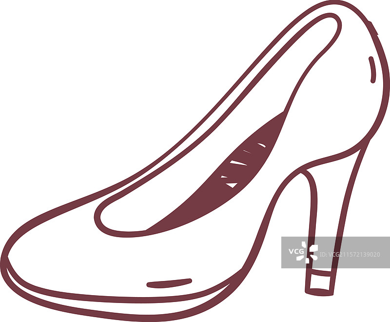 新娘婚鞋涂鸦图片素材