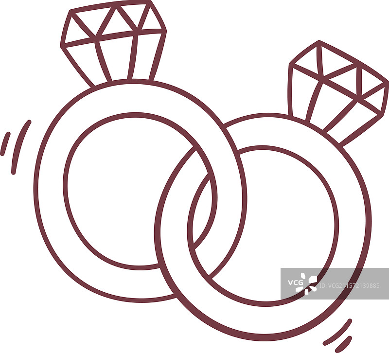 婚戒涂鸦图片素材