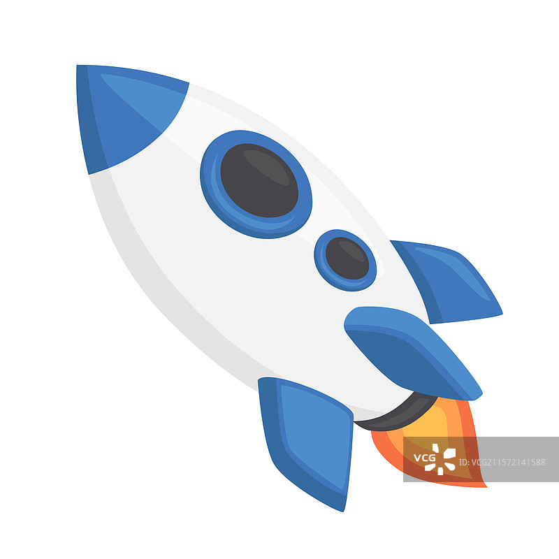 火箭蓝色标志表情符号图标太空图片素材