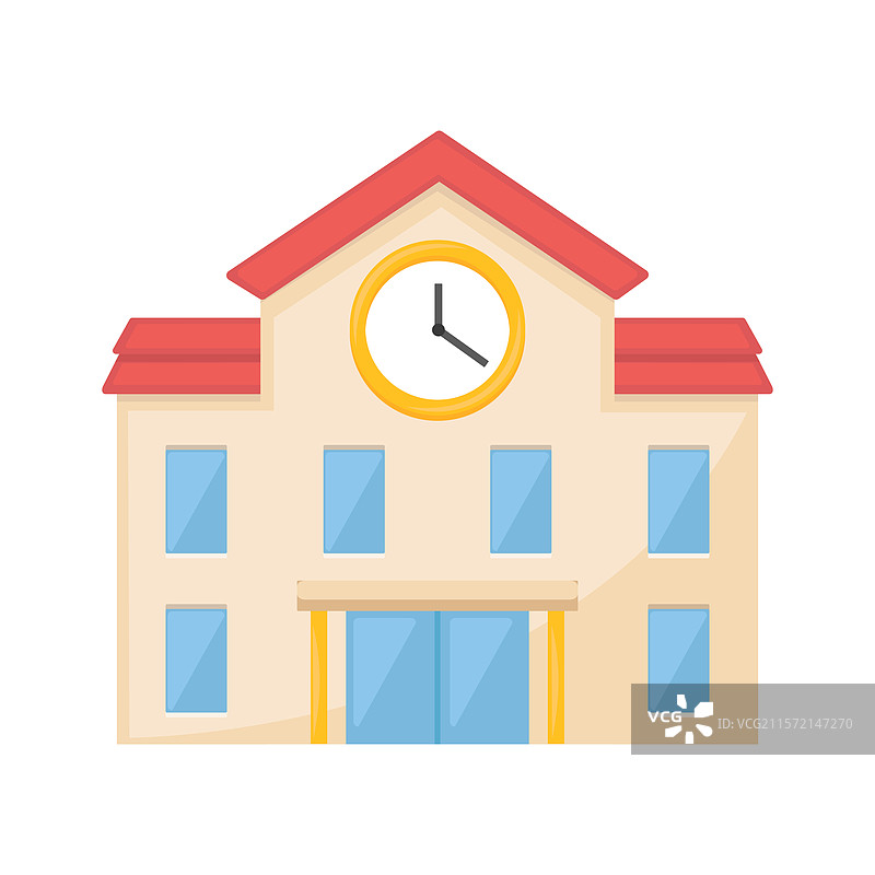 学校标志表情符号建筑图片素材