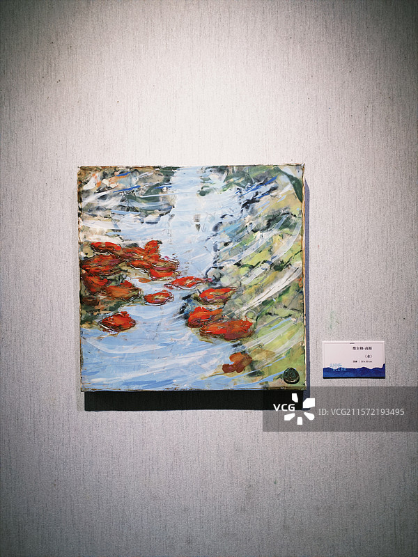 画展的浮萍画图片素材
