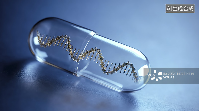 【AI数字艺术】基因改造药丸图片素材