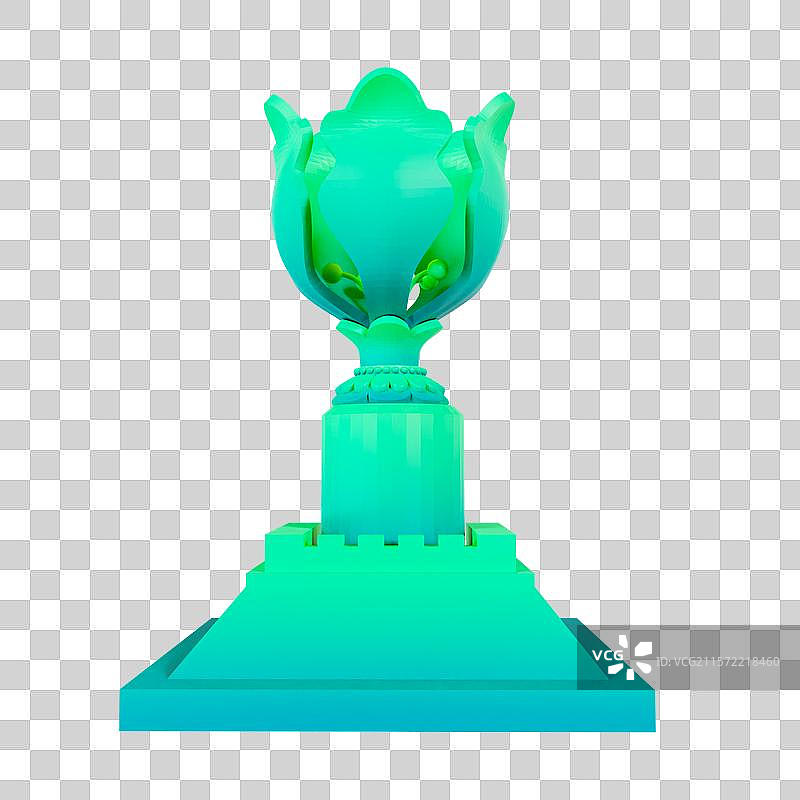 3D渲染的香港地标建筑香港金紫荆广场元素图片素材