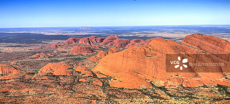 澳洲北领地｜航拍视角下的卡塔丘塔岩石图片素材