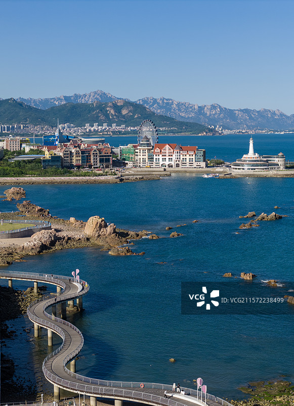 青岛海边图片素材