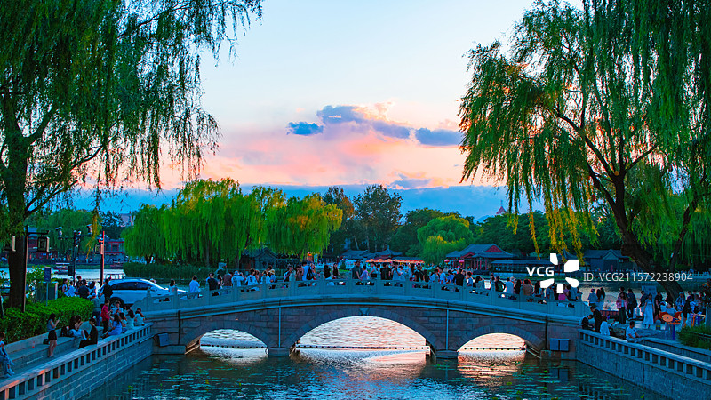 什刹海风光图片素材